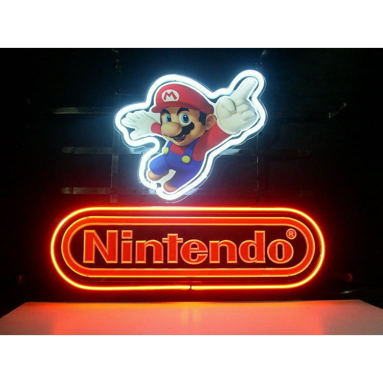 Mario neon light sale