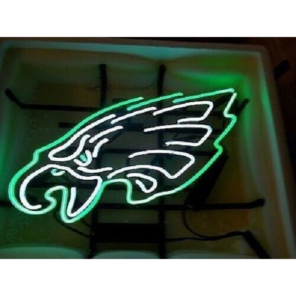 Queen Sense 17"x14" Philadelphia Sports Team Eagle Neon Sign Man Cave Handmade Neon Light 117PEL