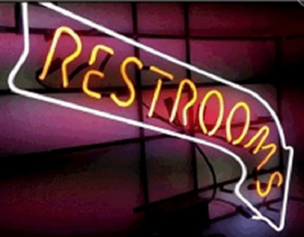 Queen Sense 17"x14" Restroom Neon Sign Man Cave Handmade Neon Light ...