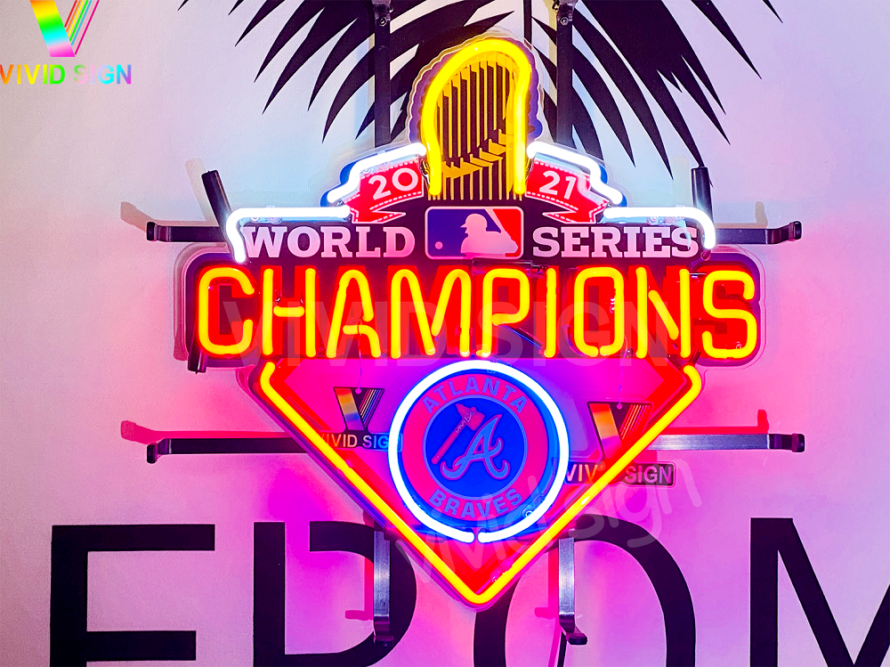 Atlanta Braves 2021 World Series Champions Neon Sign - Walmart.com