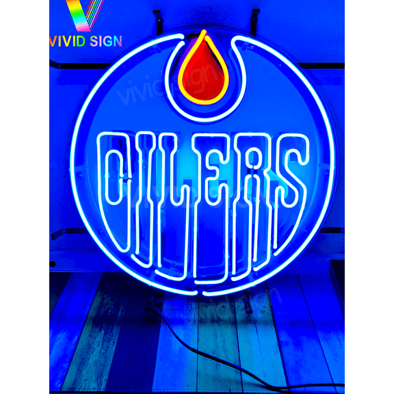 Queen Sense 17"x17" For Edmontons Sports Team Oilers Neon Sign HD Vivid Printing Handmade Artwork Neon Light 120EOLVVD