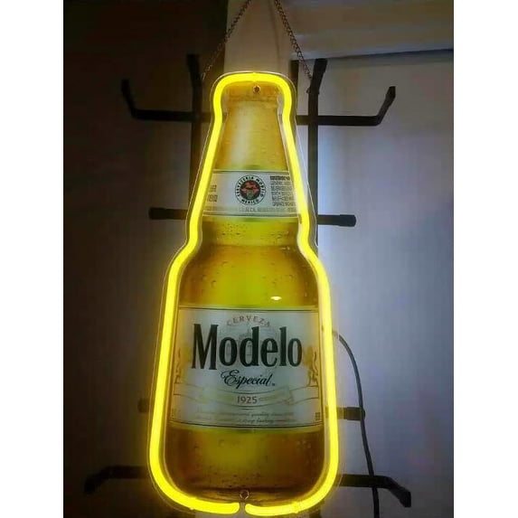 Queen Sense 17"x8" Modelos Especial 1925 Bottle Neon Sign Man Cave Pub Bar Wall Decor Artwork Handmade Neon Light WMF063