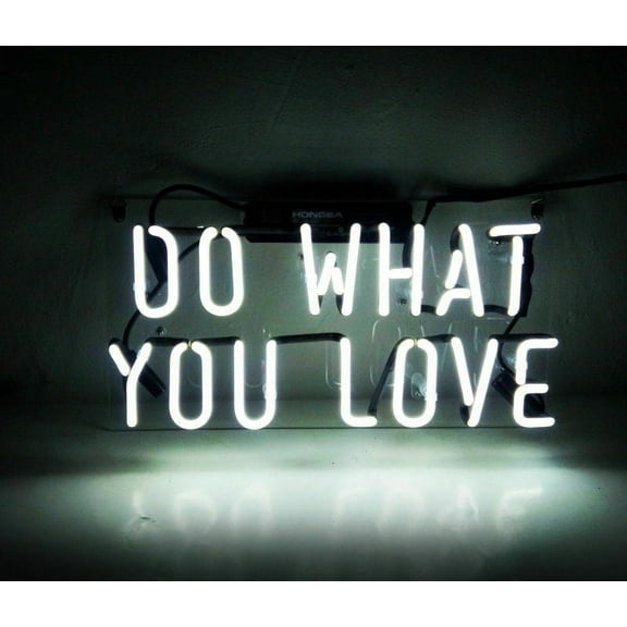 Queen Sense 20" Do What You Love Neon Sign Acrylic Man Cave Handmade Neon Light 120DWYL