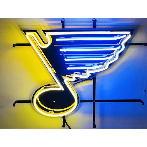 Queen Sense 20"x16" Custom For St. Louiss Sports League Blues Neon Sign HD Vivid Printing Handmade Artwork Beer Bar Pub Decor Wall Party Gift Neon Light 120SLBLVVD