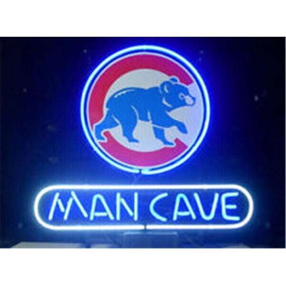 Queen Sense 20"x16" For Chicagos Sports Team Cubs Walking Bear Neon Sign Man Cave Handmade Neon Light 120MCCCWBB