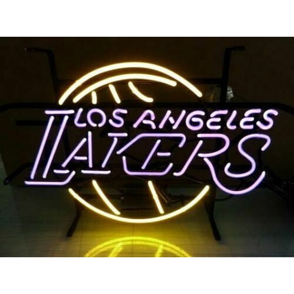 Queen Sense 20"x16" Los Angeles Sports Team Laker Neon Sign Handmade Man Cave Neon Light 120LALLY