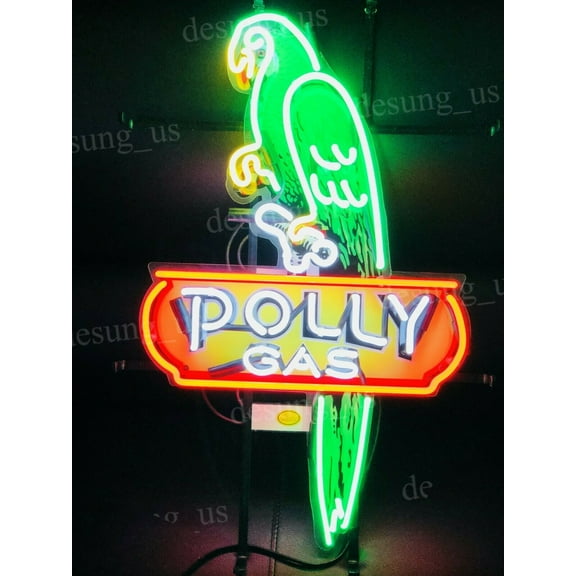 Queen Sense 20"x16" Polly Gas Gasoline Oil Neon Sign HD Vivid Printing Handmade Artwork Neon Light 120PGVVD
