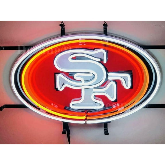 Queen Sense 20"x16" San Francisco Sports Team 49er Neon Sign HD Vivid Printing Handmade Artwork Neon Light 120SF49LVVD