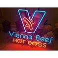 thumbnail image 1 of Queen Sense 20"x16" Vienna Beef Hot Dogs Neon Sign Man Cave Handmade Neon Light 120VBHD, 1 of 1
