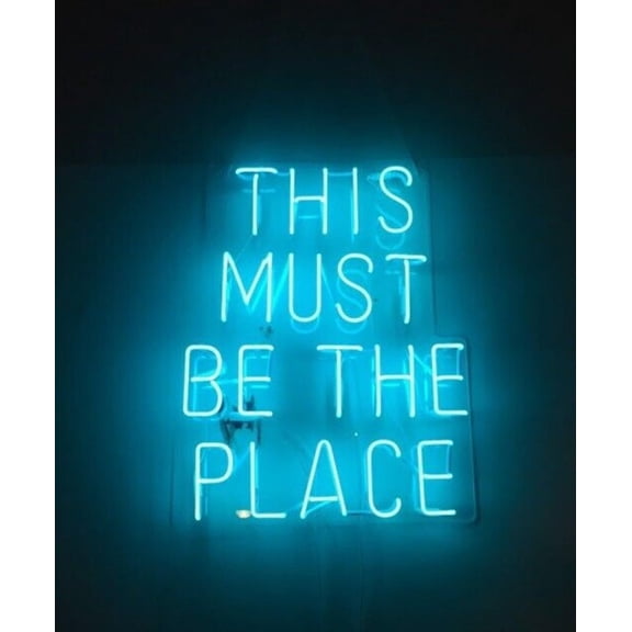 Queen Sense 24" Custom This Must Be The Place Neon Sign With Dimmer Acrylic Man Cave Beer Pub Bar Artwork Handmade Wall Decor Gift Neon Light 124TMPV2WBA2Tr