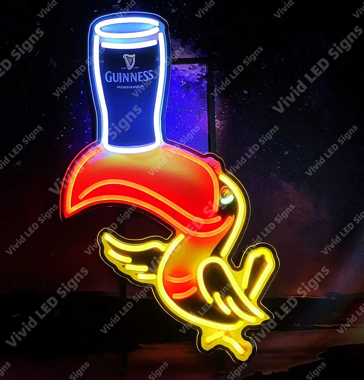 ネオン管セット　CORONA Carlsberg GUINNESS ネオンサイン Queen Sense 24