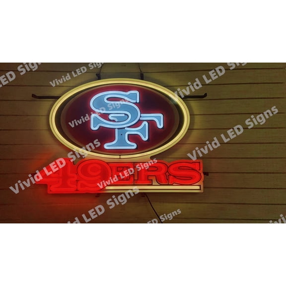 Queen Sense 24"x17" Custom For San Franciscos Sports League LED Sign Light Neon Signs With Dimmer Party Home Wall Decor Artwork Gift Beer Pub Bar Lights W124SF49LV3VVD-XLED