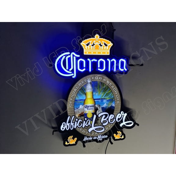 Corona Neon Light Sign