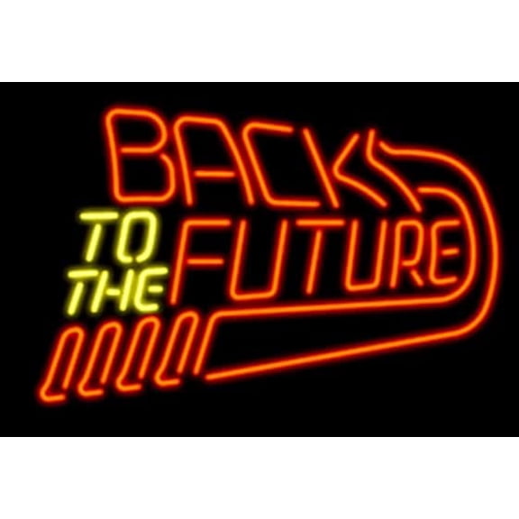 Queen Sense 24"x20" Custom Back To The Future Neon Sign Man Cave Beer Pub Bar Artwork Handmade Wall Decor Gift Neon Light 124BTTF