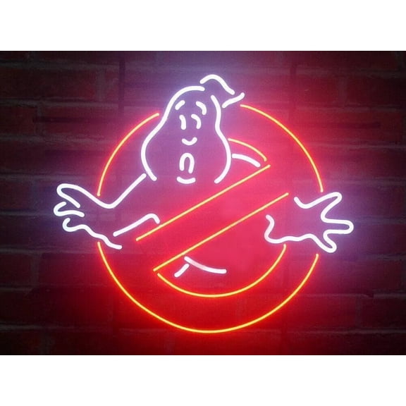 Queen Sense 24"x20" Custom Ghost Busters Neon Sign Man Cave Beer Pub Bar Artwork Handmade Wall Decor Gift Neon Light 124GB