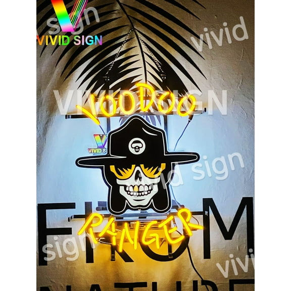 Queen Sense 24"x20" Custom Voodoo Rangers Neon Sign HD Vivid Printing Handmade Artwork Beer Bar Pub Decor Wall Party Gift Neon Light 124VRLVVD