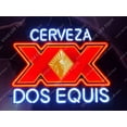 thumbnail image 1 of Queen Sense 24"x20" Dos Equis Cervezas XX LED Sign Light Neon Signs With Dimmer Party Home Wall Decor Lights W124DECL-XLED, 1 of 4