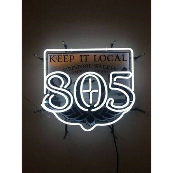 Queen Sense 24"x20" Firestone Walker 805 Keep It Local Neon Sign HD Vivid Printing Handmade Artwork Neon Light 124805KILVVD