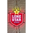 thumbnail image 1 of Queen Sense 24"x20" Lone Stars Beer LED Sign Light Neon Signs With Dimmer Party Home Wall Decor Lights W124LSBLVVD-XLED, 1 of 4