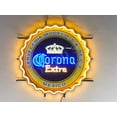 thumbnail image 1 of Queen Sense 24"x24" Coronas Extra Beer Bottle Cap LED Sign Light Neon Signs With Dimmer Party Home Wall Decor Lights W124CECMVVD-XLED, 1 of 4