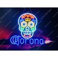 thumbnail image 1 of Queen Sense 24"x24" Coronas Haunted Skull Skeleton LED Sign Light Neon Signs With Dimmer Party Home Wall Decor Lights W124CHS-XLED, 1 of 4