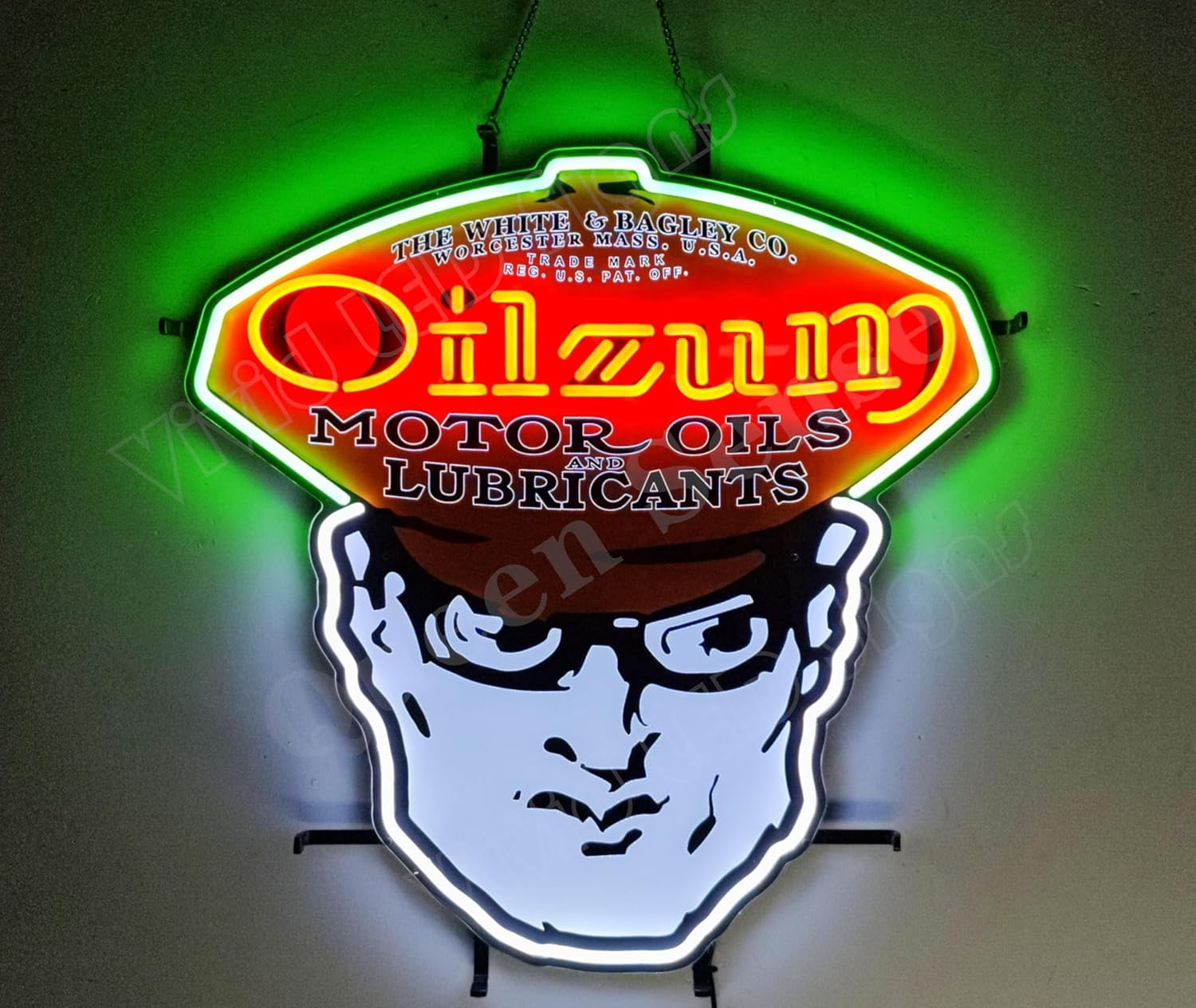 Queen Sense 24"x24" Custom Oilzums Motor Oil LED Sign Light Neon Signs ...