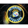 thumbnail image 1 of Queen Sense 24"x24" Custom For Pittsburghs Sports League Steelers LED Sign Light Neon Signs With Dimmer Party Home Wall Decor Artwork Gift Beer Pub Bar Lights W124PSLV3VVD-XLED, 1 of 4