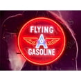thumbnail image 1 of Queen Sense 24"x24" Flying A Gasoline Gas Oil LED Sign Light Neon Signs With Dimmer Party Home Wall Decor Lights W124FAGSVVD-XLED, 1 of 4