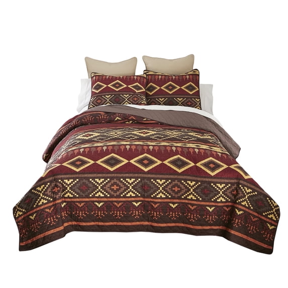 Donna Sharp Western Tapestry 3PC UCC Queen Quilt Set