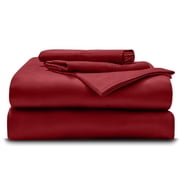 Queen Sheet Set - 100% Egyptian Cotton 800-Thread Count, 4-Piece Soft Breathabel Long Staple Cotton Sheet, 15-Inches Deep Pockets - Black