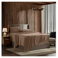thumbnail image 1 of Queen Sheet Set - 4 Piece Bed Sheets for Queen Size Bed, Deep Pocket, Hotel Luxury, Extra Soft, Breathable and Cooling, Taupe Queen Size Sheets, 1 of 9