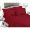 thumbnail image 1 of Queen Sheet Set - Breathable, Wrinkle-Free, Fade-Resistant Microfiber Bedding - Deep Pocket, Easy Care, 4-Piece Set - Queen, Burgundy, 1 of 5