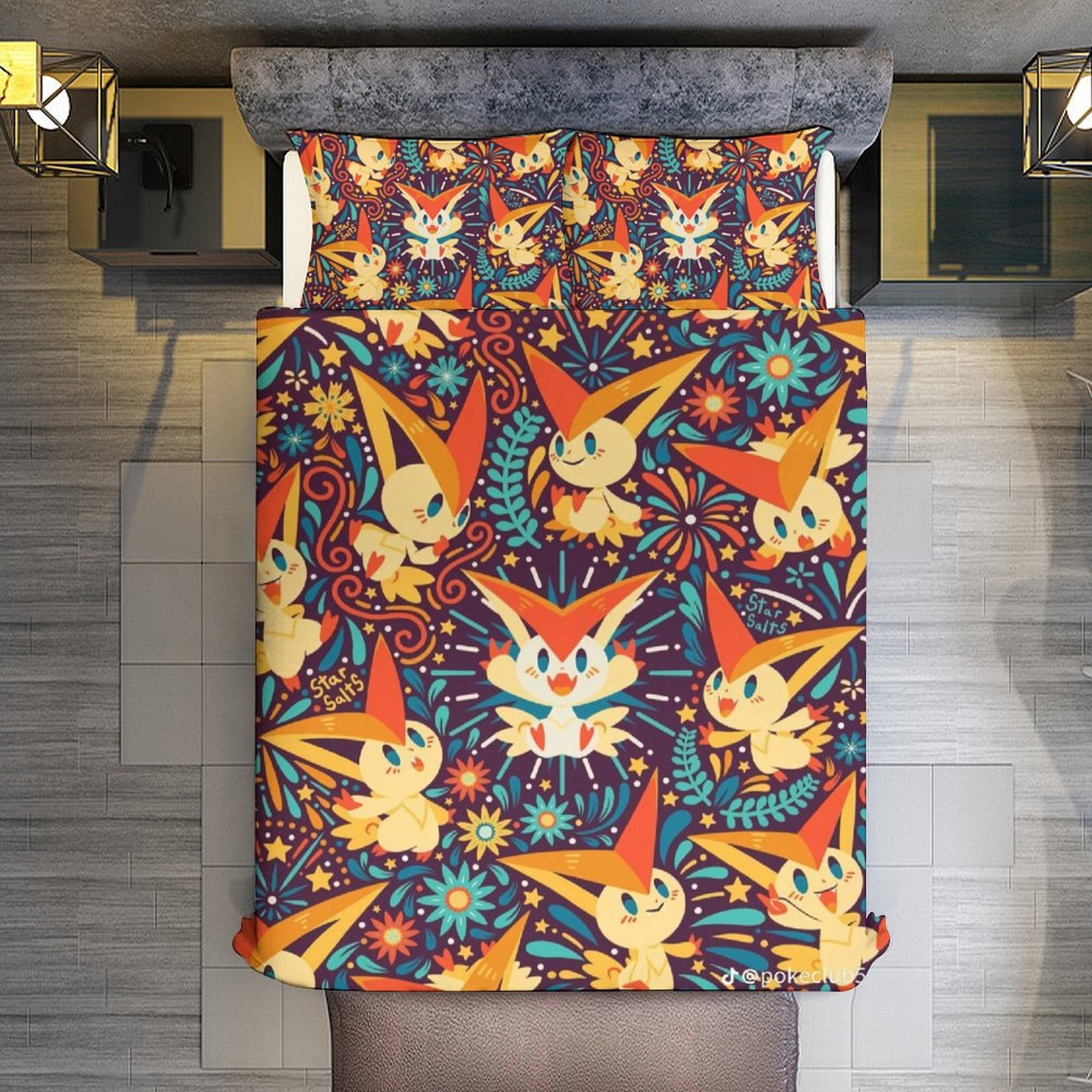 POKEMON BEDROOM PIKACHU POKEBALL - DUVET COVER SETS, CURTAINS