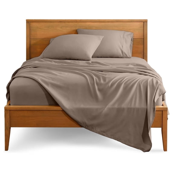 Queen Sheet Set - Luxury 1800 Ultra-Soft Microfiber Queen Bed Sheets - Double Brushed - Deep Pockets - Easy Fit - 4 Piece Set - Bedding Sheets & Pillowcases (Queen, Taupe)