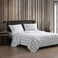 thumbnail image 1 of - Queen Sheets, Cotton Flannel Bedding Set, Brushed For Extra Softness, Cozy Home Decor (Lakehouse Plaid, Queen), 1 of 9