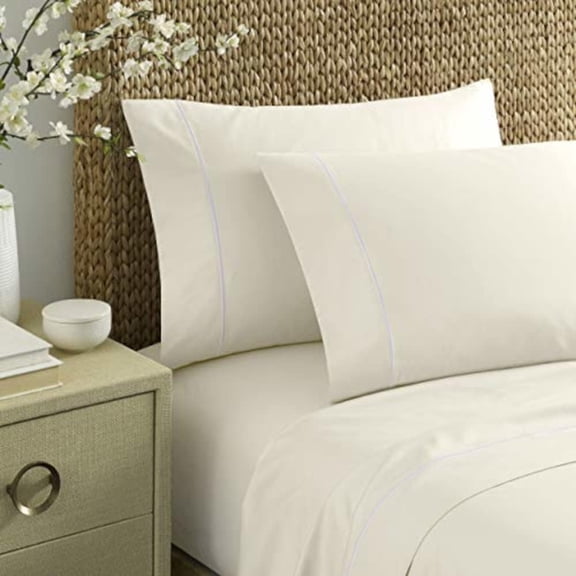 Queen Sheets Cotton Sateen Bedding 400 Thread Count Silky Smooth Wrinkle Resistant Regatta White