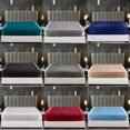 thumbnail image 1 of Queen Silk Satin Fitted Sheet, Soft Deep Pocket Sheet, Wrinkle Free, Non Fading, Breathable, Fully Elasticized, Blue Green, 1 of 5