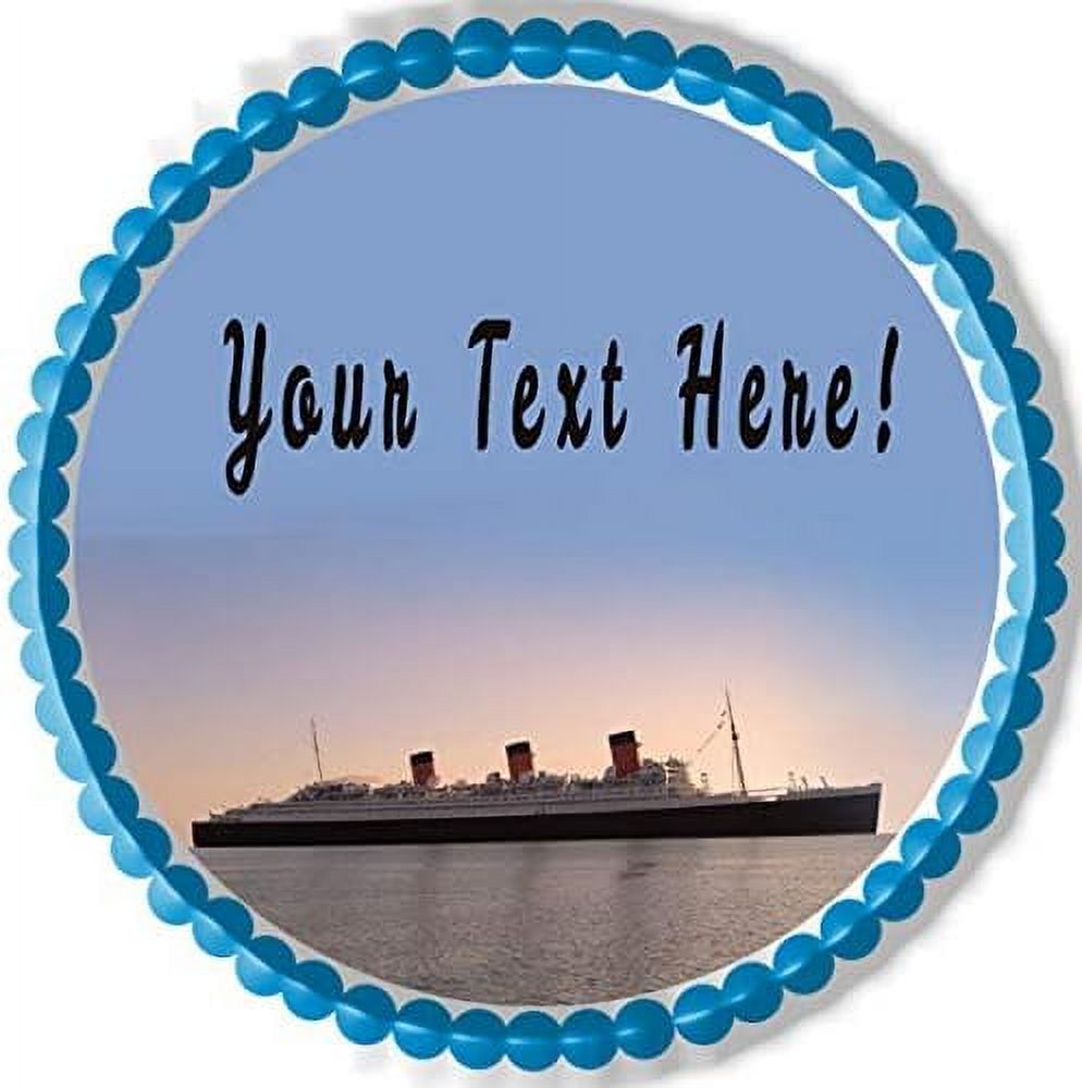 Queen Sister Ship of the Titanic Topper 10" round