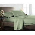 thumbnail image 1 of Queen Size 100% Egyptian Cotton Bed Sheets Luxury 800 Thread Count 4Pcs Sheet Set - Sage Solid Sateen Weave for Soft & Silky Feel Long Staple Cotton 26" Inch Deep Pocket, 1 of 7
