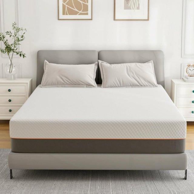 Queen Size 12" Gel Memory Foam Mattress, Innerspring Hybrid Mattress in