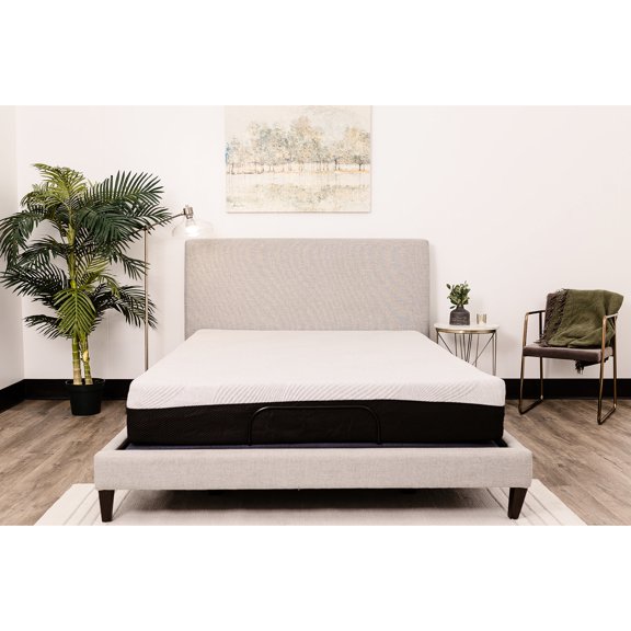 Queen Size 12 Inch Mattress - Gel Foam For Optimal Back Support Memory With Soft Discover Path To A Sound Sleep