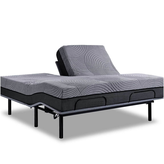 Queen Size 12 Inch Split Top Gel Memory Foam Mattress, Cooling & Pressure Relief, Medium Soft Feel, CertiPUR-US Certified