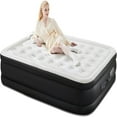 thumbnail image 1 of Queen Size 22" Air Mattress with Built-in Pump, Inflatable Bed for Camping & Guests, Indoor Airbed, 1 of 7