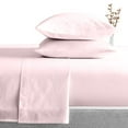 thumbnail image 1 of Queen Size 3 Piece Duvet Cover with 4 Piece Sheet Set - 7 Piece 100% Egyptian Cotton - Zipper Closure Quilt Cover with 12" Deep Pocket Fitted Sheet - 400TC Bedding - Pink Solid., 1 of 8
