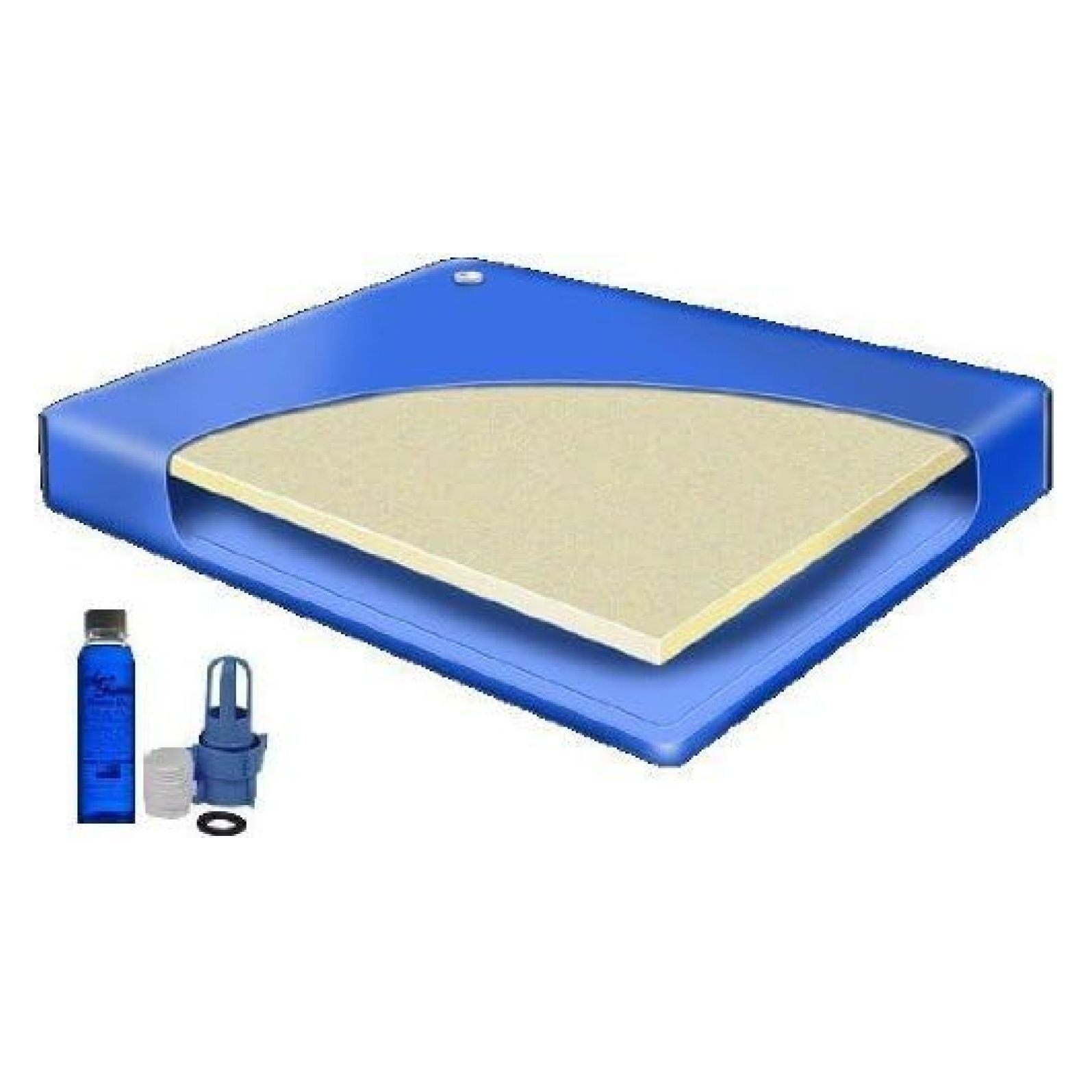 Queen Size 60x84 Semi Waveless Waterbed Mattress w/ a 4oz Bottle of