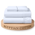 thumbnail image 1 of Dee's Collection 800 TC 4 Piece Sheet Set 15 Inch Deep pocket 100% Egyptian Cotton Full-XL Size, Light Blue Color, 1 of 6