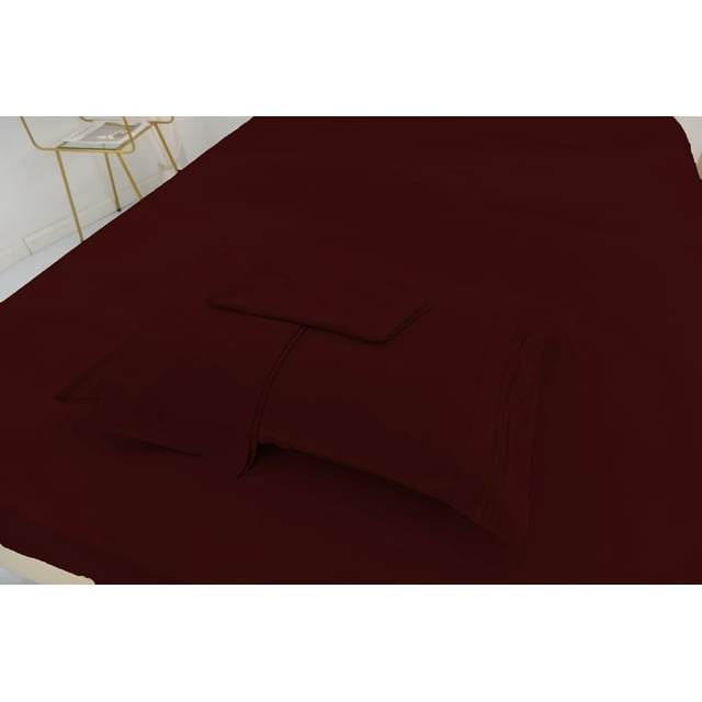 Queen Size Bamboo Derived Rayon Bed Sheet Set Softer than Cotton