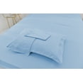 thumbnail image 1 of Queen Size Bamboo Derived Rayon Bed Sheet Set - Softer than Cotton Sheets Queen Size - Wrinkle Free - 16" Deep Pockets - 4 Piece - 1 Fitted Sheet, 1 Flat, 2 Pillowcases Queen Light Blue, 1 of 5