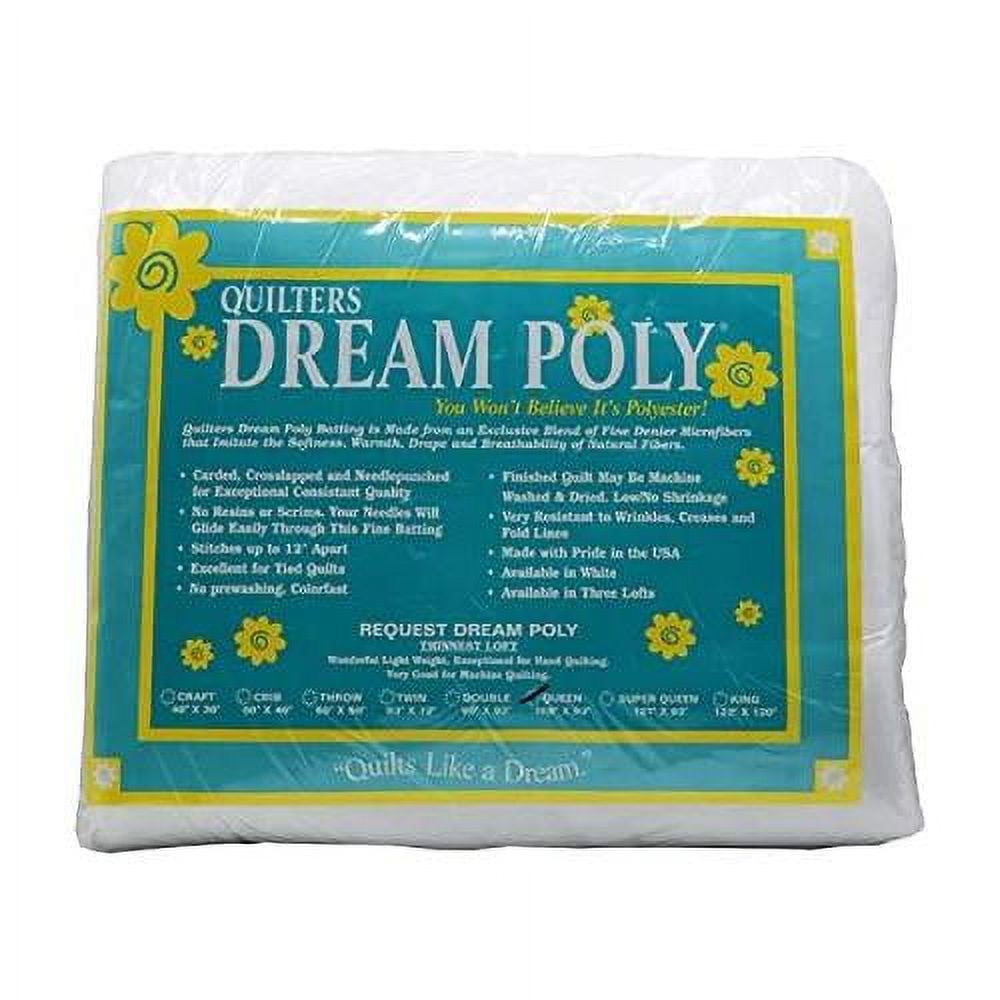 Queen Size Batting USAMade Quilt Batting For DIY Craft (Thin 108”X93”)