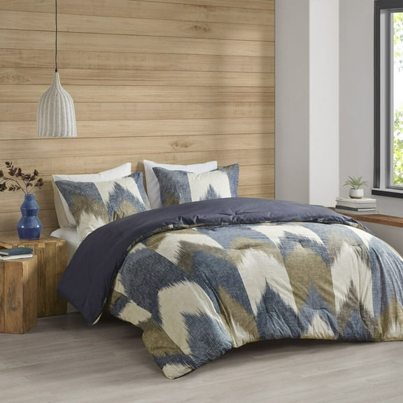 Queen Size Bed In A Bag, Full/Queen 3 Piece Comforter Mini Set, Navy Cotton Bedding Set,Polyester Bed Sheet Set, Household Supplies & Décor Bedding Bedding Sets